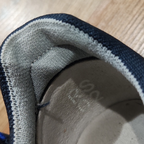 Rothy's Casual Weekend Sneaker Woven Washable Lightweight RS02 Navy White Size 7 - Picture 7 of 8